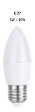 LED Candle Bulb E27 Warm Cool White Day Light 5w=40w Edison Screw E27 Bulb UK