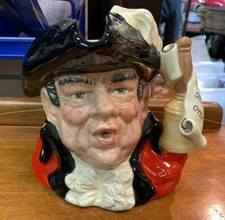 Lovely Royal Doulton Town Crier Character Toby Jug D6895 Made In England SU902