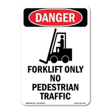 Forklift Only No Pedestrian