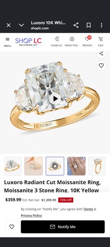 Stunning moissanite ring - stunning,