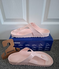 Birkenstock Gizeh Eva Light Rose Pink Toe Post Regular Fit Sandals Size uk 8