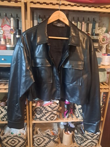Primark faux leather cropped - primark,