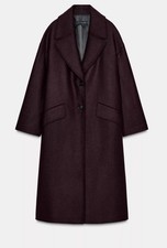 BNWT ZARA BURGUNDY OVERSIZED