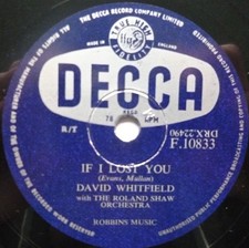 David Whitfield If I Lost You