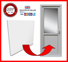 White UPVC Flat Door Panel 750