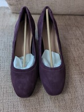 New Clarks Aubergine Leather