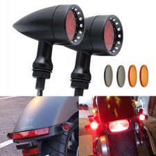 2x Motorcycle Front Rear LED