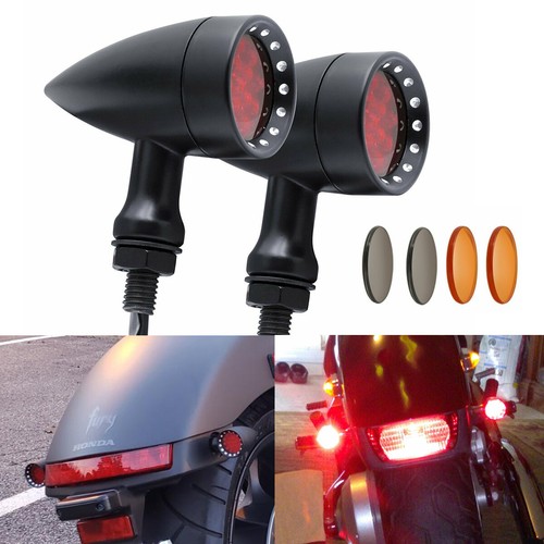 Motorcycle front rear - rear, led