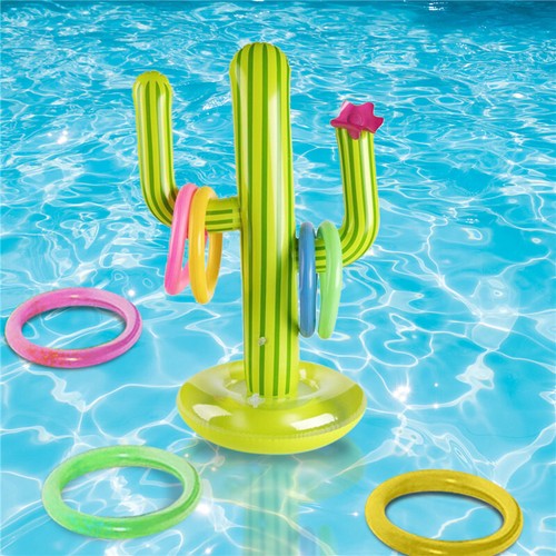 Floating cactus ring toss - ring, set