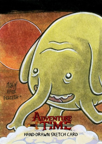 Adventure time sketch card - time,