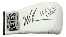 Mike Tyson Evander Holyfield Signed RH White Cleto Reyes Boxing Glove JSA