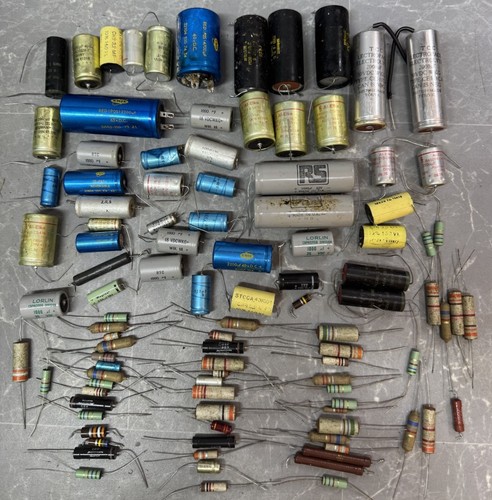 Vintage capacitor resistor - vintage,
