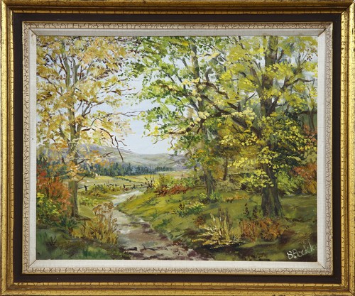 Oil canvas beckley - canvas, s.