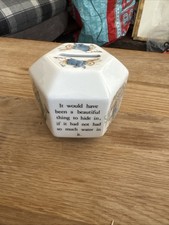 Vintage Wedgwood Beatrix Potter Hexagonal Money Box Peter Rabbit