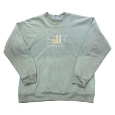 Hanes San Francisco Sweatshirt Embroidered Big Logo Baggy Jumper Mens Large