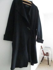 OSKA black  3/4 length wool coat. Size 4