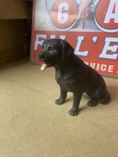Black Labrador dog figurine