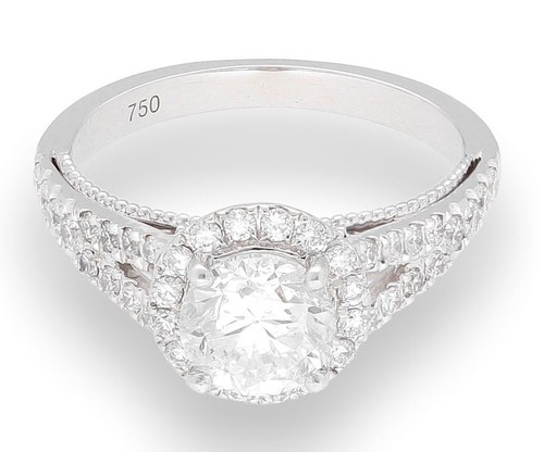 18carat white gold - gold, 1.58tcw