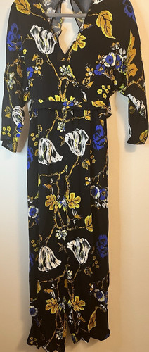 Whistles black floral wide - whistles,