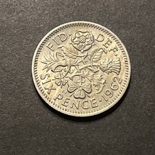 1962 Sixpence