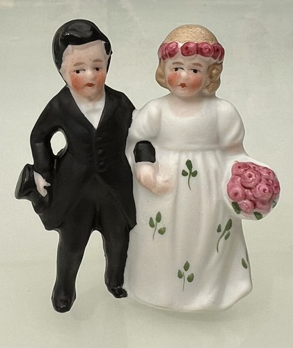 Antique german bride groom - german,