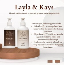 Layla & Kay's Sulphate-Free Repair & Strengthen Shampoo & Conditioner Set. 