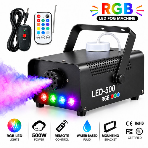 500w rgb led fog machine - led,
