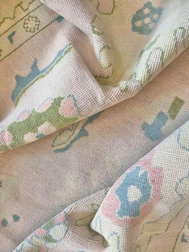 Muted pink oushak rugs 8x10 - muted,