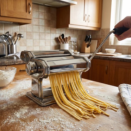 Manual pasta maker machine - pasta,