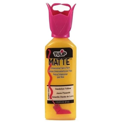 Tulip matte dadelion yellow - yellow, 3d