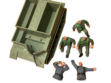 timpo toys bren gun carrier rare green tracked model 1:32 vintage ww2 toy +man