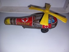 ND TOYS JAPAN EARLY  LITHO TINPLATE FRICTION  RESCUE HELICOPTER  N750
