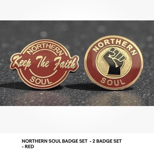 Northern soul pin badges - northern,
