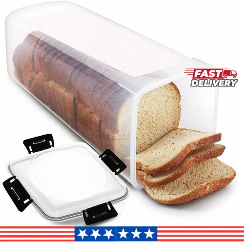 Clear bread storage container - clear,