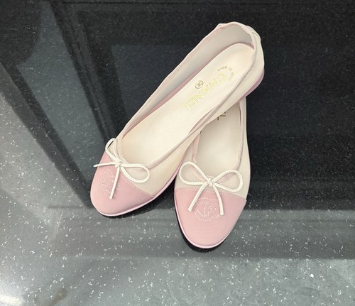 Chanel ballet flats pink mesh - flats,