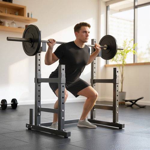 Adjustable squat rack heavy - squat,