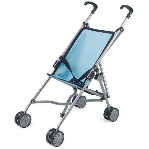 Dolls world stroller blue - dolls,