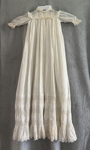 Vintage christening gown 89cm - vintage,