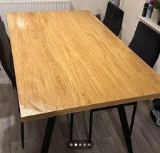 Table and 4 Chairs Set