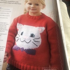 Cat Kit, knitting pattern for Childs Jumper