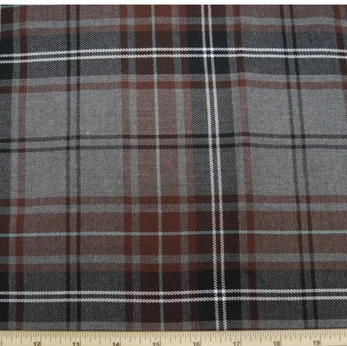 Polyviscose tartan fabric - tartan,