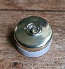 Vintage 1930s Brass and White