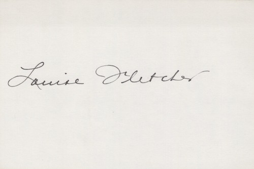 Louise fletcher signed 4x6 - louise,