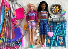 Barbie Dolls & 20 Accessories, It Takes Two Camping Tent Playset