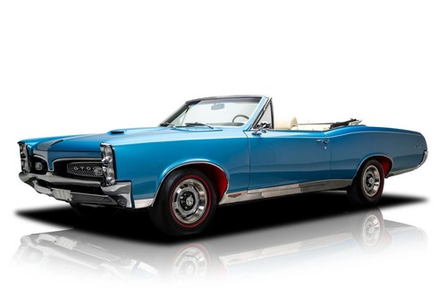 1967 pontiac gto blue vintage - pontiac,