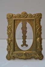 ANTIQUE VICTORIAN DECORATIVE BRASS PHOTO FRAME