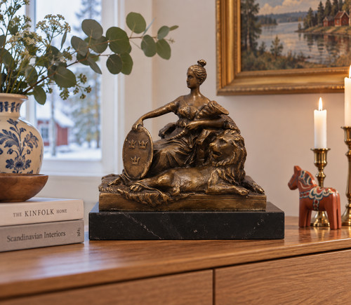 Swedish bronze sculpture - bronze,