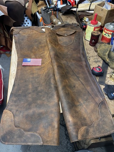 Western cowboy shotgun chaps - cowboy,