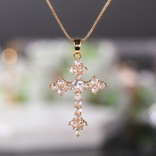 Women’s Zircon Crystal Cross