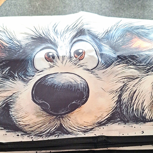 Dog print rectangle - print,